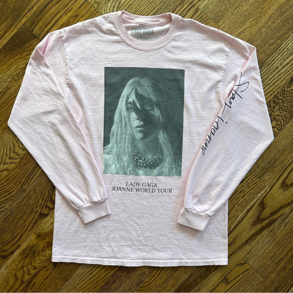 Lady Gaga - Joanne World Tour - Pink Long Sleeve Shirt - Size M